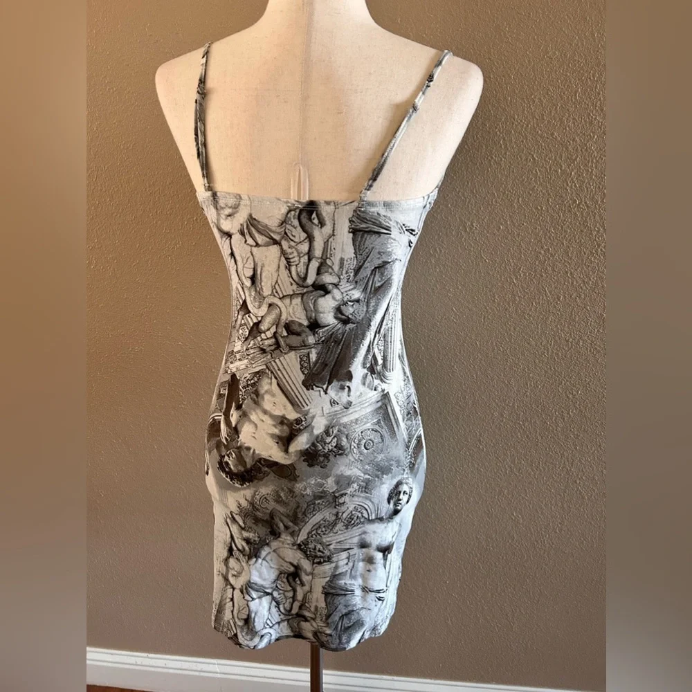 Vintage renaissance print cami bodycon dress - Picture 6 of 6